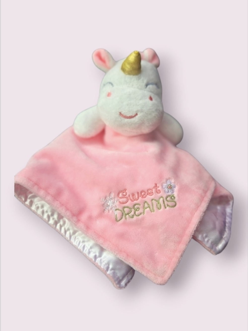 Baby Starters Pink Unicorn Lovey/Security Blanket